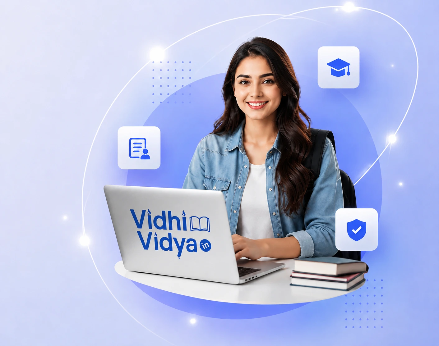 Student using online admission support platform for university and distance education admissions